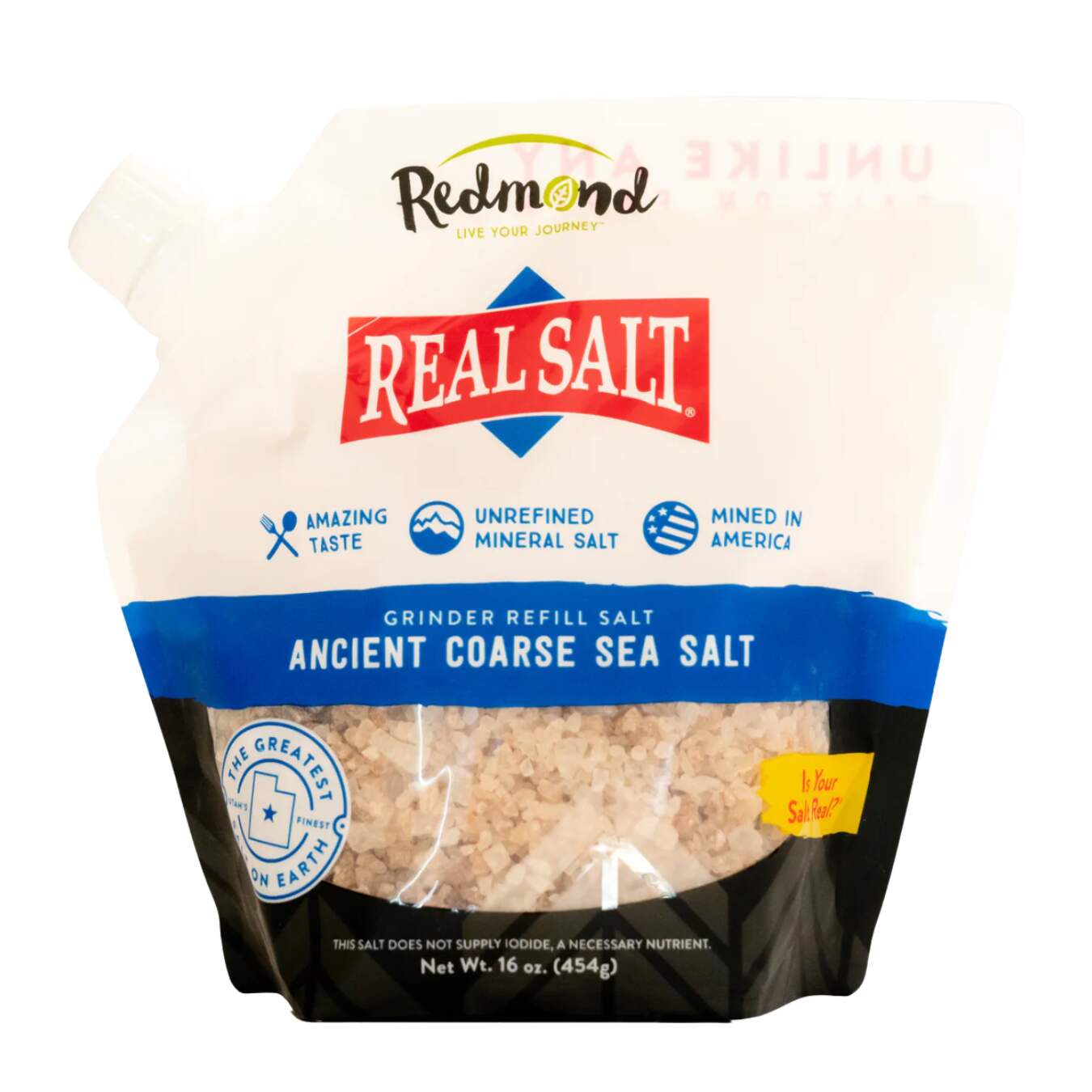 Redmond Real Salt - Real Salt COARSE 16 oz 454g Pouch Grinder