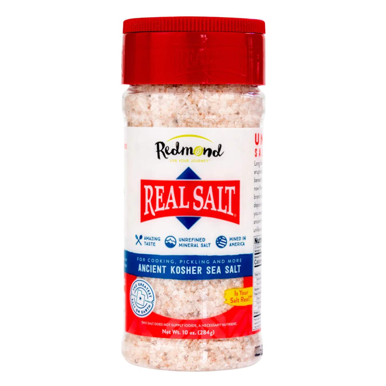 Redmond Real Salt - Real Salt KOSHER 10 oz 284g Shaker
