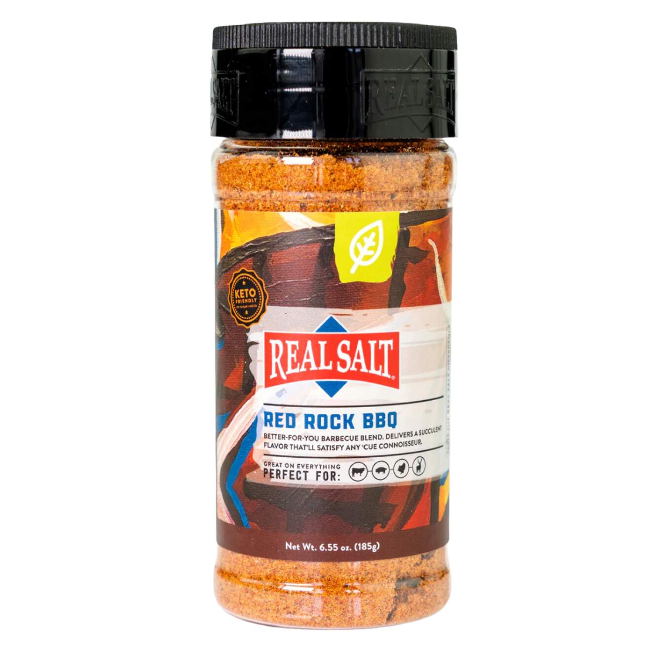 Redmond Real Salt - Real Salt Seasonings RED ROCK BBQ 6.55 oz 185g Shaker