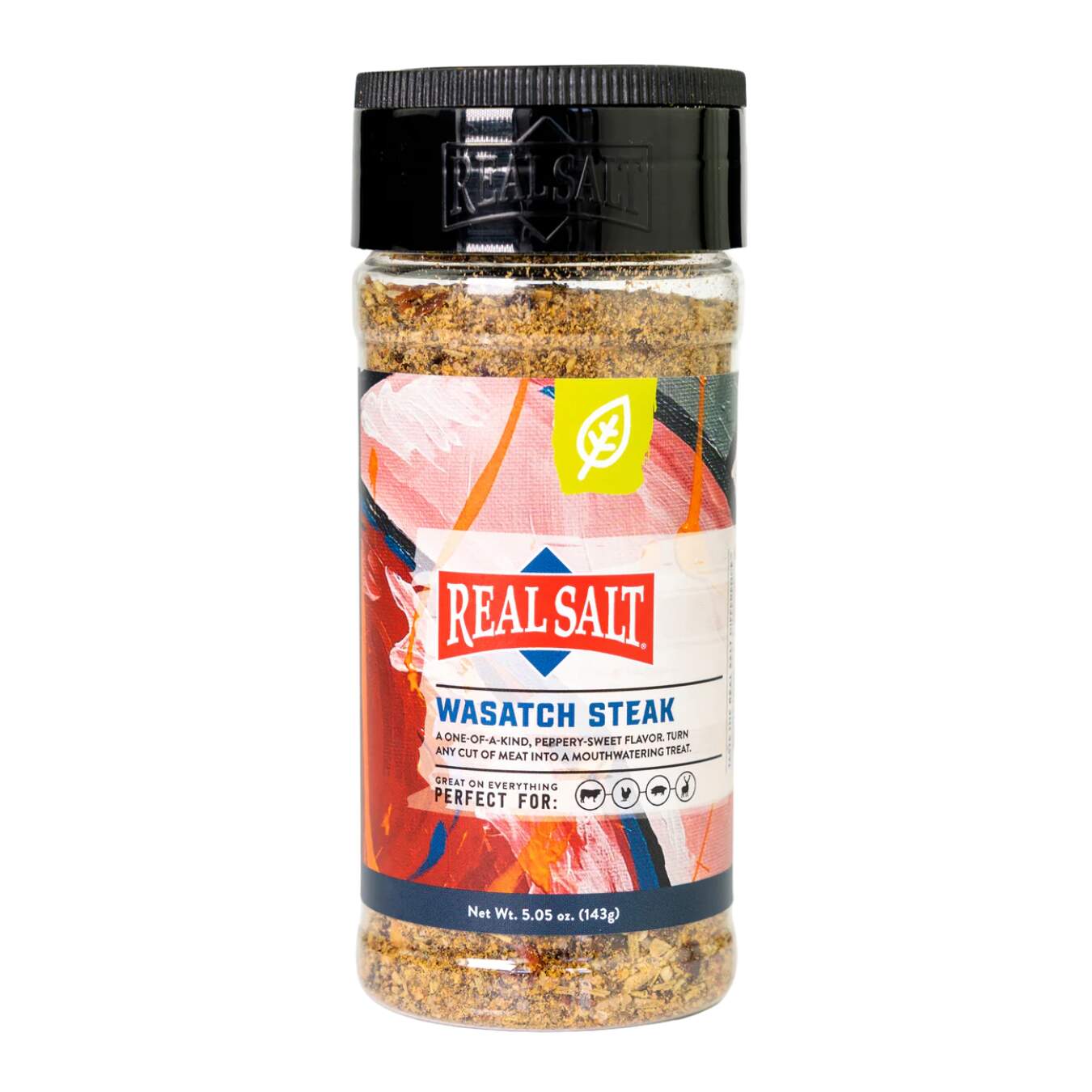 Redmond Real Salt - Real Salt Seasonings WASATCH STEAK 5.05 oz 143g Shaker