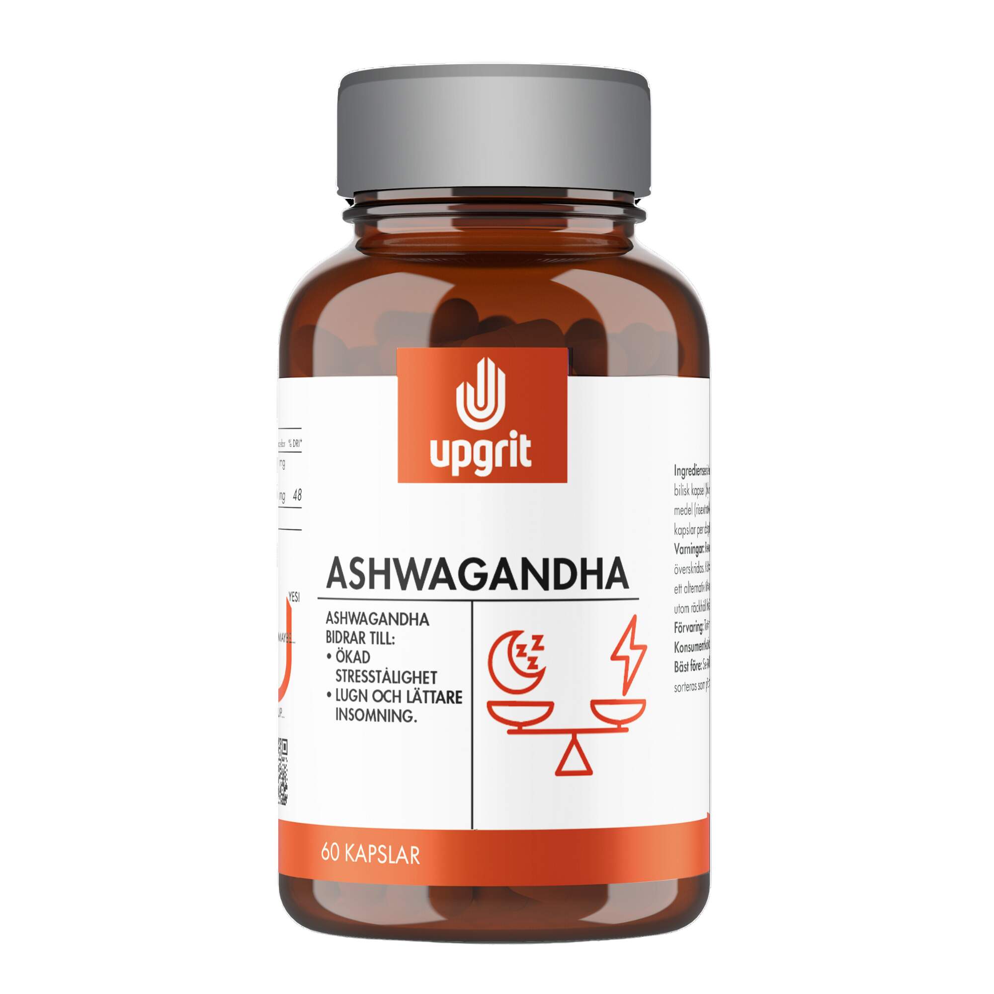 Upgrit - Upgrit Ashwagandha 60 kapslar