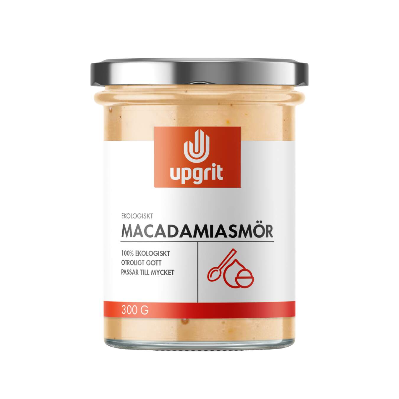 Upgrit - Upgrit Macadamiasmör EKO 300 gram