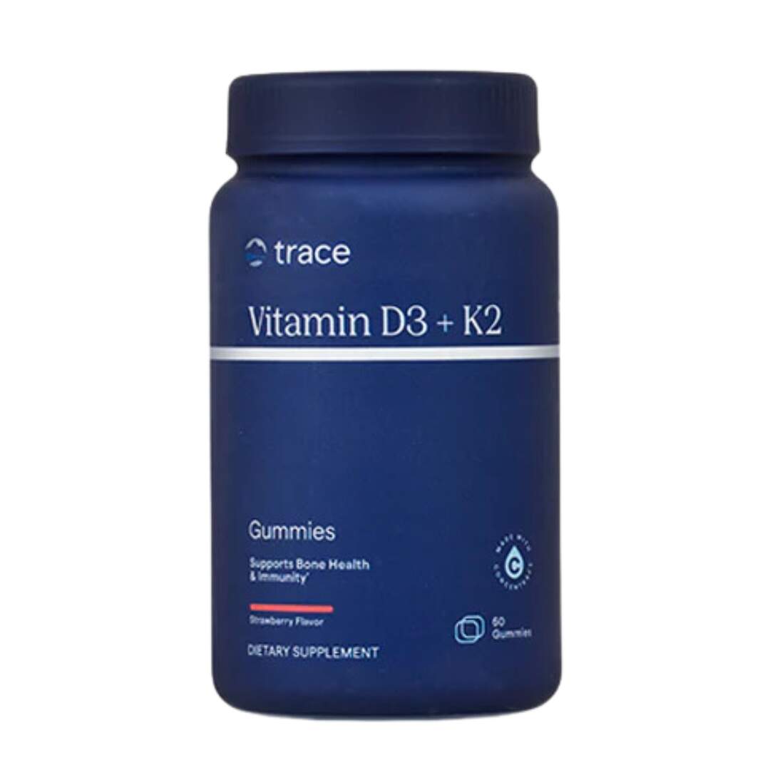 Trace Minerals - Vitamin D3 + K2 Gummies Strawberry 60st