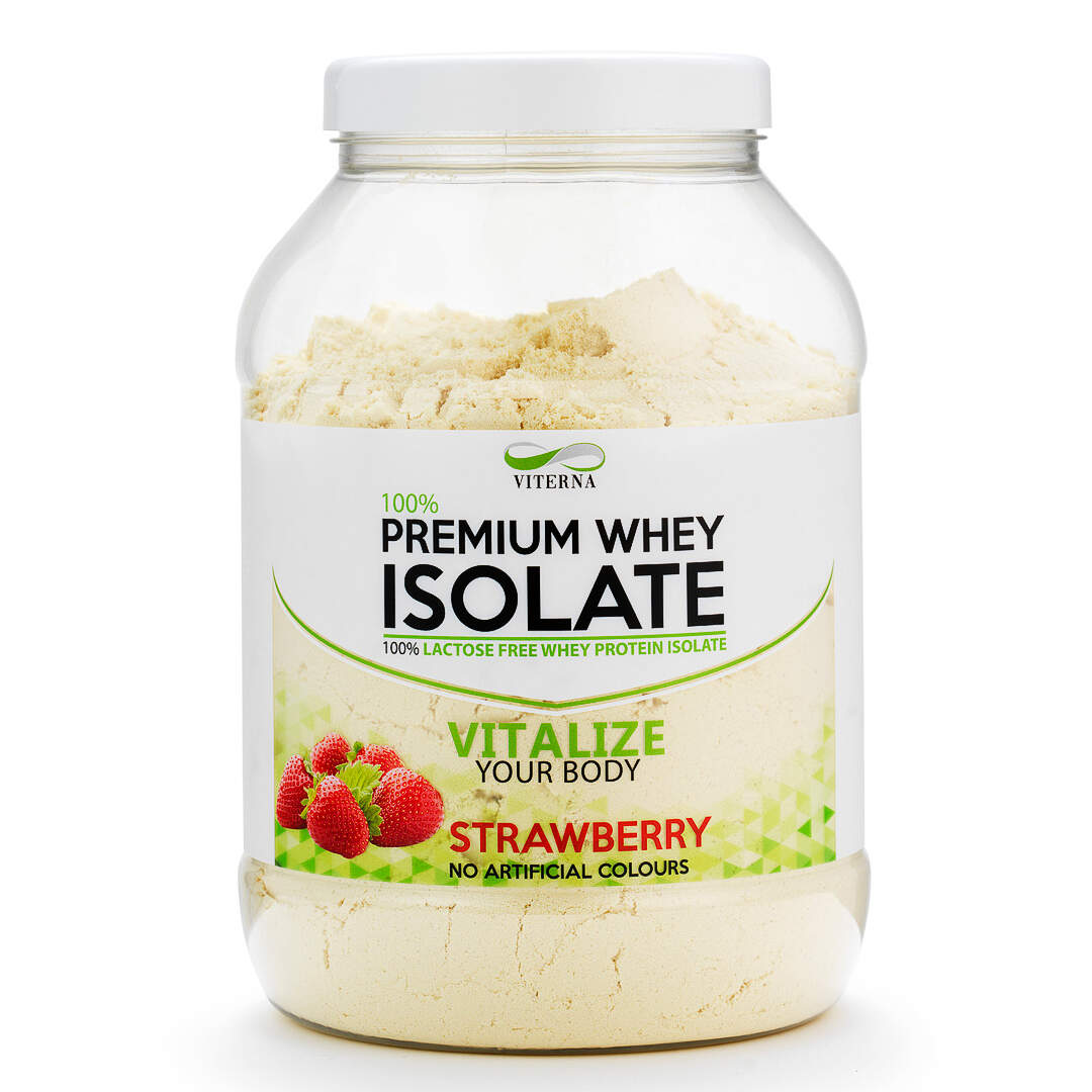 Viterna - Viterna 100% Premium Whey Isolate, 900g - Strawberry
